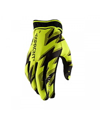 100% 100% Ridefit Crosshandskar Neongul Svart