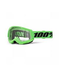 100% 100% Strata 2 Crossglasögon Neon Green Klar Lins
