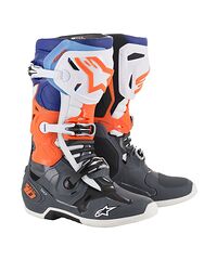 Alpinestars Tech 10 Crosstövlar Orange Blå Grå