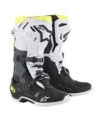 Alpinestars Tech 10 Crosstövlar Vit Svart Neongul