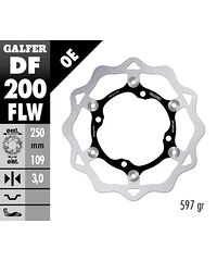 Galfer Galfer Wave Bromsskiva Flytande Fram