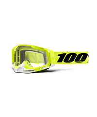 100% 100% Racecraft 2 Crossglasögon Neongul Klar Lins