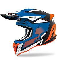Airoh Strycker Axe Crosshjälm Blå Orange Matt