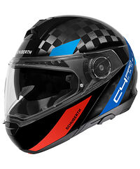 Schuberth C4 Pro Carbon Avio Hjälm Blå Röd