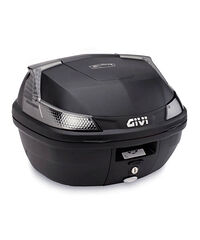 Givi Givi 37 ltr. MONOLOCK Blade topcase black w white refl universal fitting kit