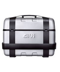 Givi Givi Trekker 46 lit toppbox/sidoväska aluminium finish m svart, toppöppning