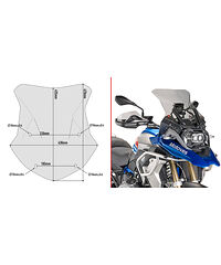 Givi Givi Specific screen, smoked 43,5 x 43 cm (HxW)