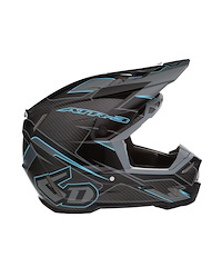 6D 6D ATR-3 Reflex Crosshjälm (FIM) Svart Glansig