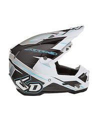 6D 6D ATR-3 Reflex Crosshjälm (FIM) Vit Glansig