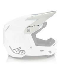 6D 6D ATR-3Y Solid Hjälmskärm Vit Gloss Barn