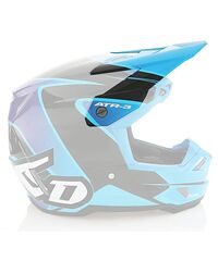 6D ATR-3Y Wave Hjälmskärm Blå Lila Barn