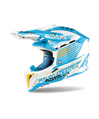 Airoh Aviator 3 Crosshjälm Six Days Argentina Glansig