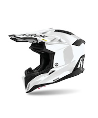 Airoh Aviator 3 EVO Crosshjälm (FIM) Vit Glansig