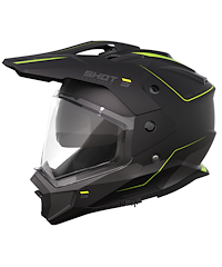 Shot Trek Max Vision Rally Hjälm Svart Neongul