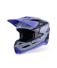 Alpinestars Alpinestars S-M3 Jettson Crosshjälm Grå Lila Svart