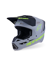 Alpinestars Alpinestars S-M3 Radium Crosshjälm Grå Neongul Svart