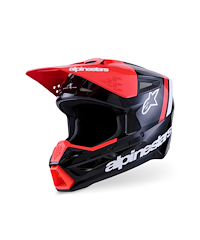 Alpinestars Alpinestars S-M3 Radium Crosshjälm Svart Röd