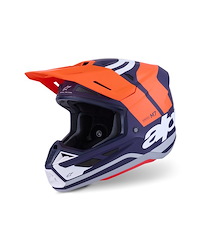 Alpinestars Alpinestars S-M7 Core Crosshjälm Orange Blå