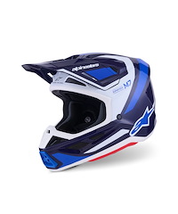 Alpinestars Alpinestars S-M7 Rise Crosshjälm Blå Vit