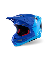 Alpinestars Alpinestars Supertech S-M10 Flood Met Crosshjälm Blå Carbon
