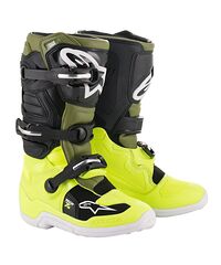 Alpinestars Tech 7S Crosstövlar Neongul Militärgrön Junior