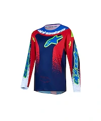 Alpinestars Fluid Drag Crosströja Blå Röd Vit Barn