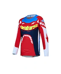 Alpinestars Supertech Dyna Crosströja Röd Vit Blå Barn