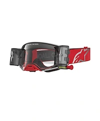 Alpinestars Supertech Firma Roll-Off Crossglasögon Röd Silver