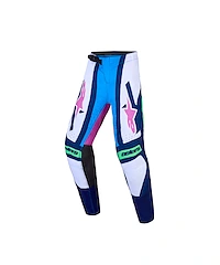 Alpinestars Supertech Maven Crossbyxor Vit Blå Grön Barn