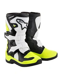 Alpinestars Tech 3S Crosstövlar Barn Neongul Vit