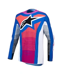 Alpinestars Techstar Maven Crosströja Vit Coral Blå