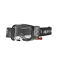 Alpinestars Vision 8 Amber Roll-Off Crossglasögon Svart Silver