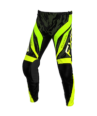 FXR Clutch Crossbyxor Camo Neongul Kids (3-5 år)