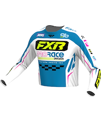 FXR Clutch Crosströja Blå Vit Barn