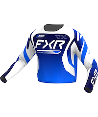 FXR Clutch Crosströja Blå Vit Kids (3-5 år)