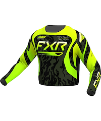 FXR Clutch Crosströja Camo Neongul Kids (3-5 år)