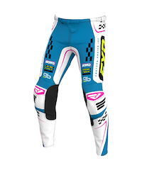 FXR Clutch Pro Crossbyxor Blå Vit