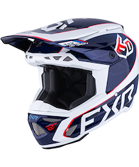 FXR FXR ATR-3 Crosshjälm (FIM) Vit Blå Röd