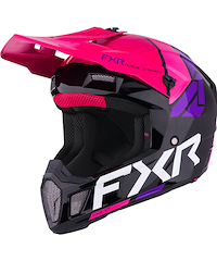 FXR FXR Clutch Comp Crosshjälm Svart Rosa