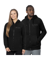 FXR FXR Clutch Cotton Zip Hoodie Svart