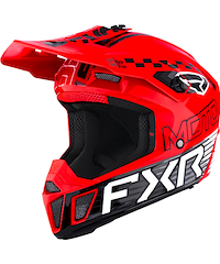 FXR FXR Clutch Crosshjälm Röd Barn