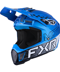 FXR FXR Clutch Race Div Crosshjälm Blå
