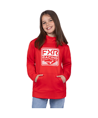 FXR FXR Emblem Tech Po Hoodie Röd Barn