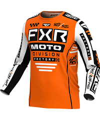 FXR FXR Podium Crosströja Barn Orange Vit