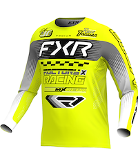 FXR FXR Podium Crosströja Neongul Svart Grå Barn