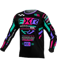 FXR FXR Podium Gladiator Crosströja Svart Coral Mint