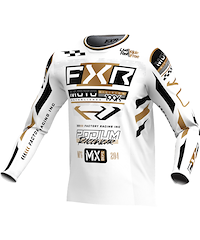 FXR FXR Podium Gladiator Crosströja Vit Svart Guld Barn