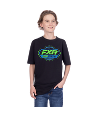 FXR FXR Race Division Premium T-shirt Svart Lime Barn