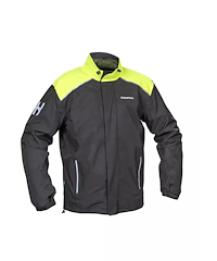 Halvarssons Halvarssons Bofallet Regnjacka HV Svart Neongul