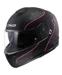 LS2 LS2 FF908 Strobe II Lux Hjälm Svart Rosa Matt